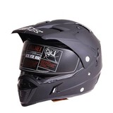 ECE Motorcycle Full Face Helmet Safety Racing Dual Lens Off-road