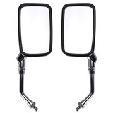 10mm Motorcycle Rear View Mirrors Sliver Chrome