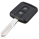 Nissan New Navara Micra 2 Button Remote Key Case Uncut Blade