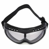 Motorcycle Biker Wear Goggles Band Flexible Eye Riding Glasses Windproof Clear