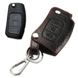 Fob for Ford FIESTA MONDEO Focus Holder Case 3B PU Leather Bag Remote Key