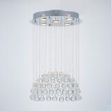 Feature For Crystal Electroplated Crystal Flush Mount 50w Modern/contemporary Dining Room Bedroom