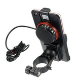 Bracket Electric Car Motorcycle Waterproof inch Phone GPS Holder Compass Rechargeable USB