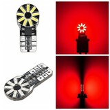 2PCS T10 Parking Light For Motorcycle Car Red 18SMD Decoding Width Light W5W 3014