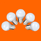 Cool White E26/e27 Smd 5 Pcs Globe Bulbs Warm White