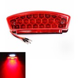 Universal 12V Light License Plate Lamp LED Motorcycle Tail Brake