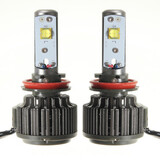 Pair H11 60W H8 Turbo 7200LM H9 with Wire 6000K LED Headlight Lamp