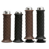Motorcycle Rubber Cafe Racer Bobber 22mm Handlebar Hand Grips Clubman 8inch