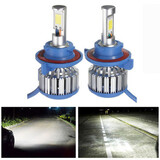 High Power LED Headlight Kit Beam Light H13 H4 H7 H11 9005 9006 Car White 48W Pair