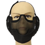 Paintball Airsoft Protection Mask Half Face Mesh Steel Wargame