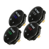 Mini Waterproof LED Digital Display Voltmeter 12V Motorcycle Round Boat Yacht Panel Meter Car