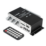 Bass Home Mini USB FM Remote 12V Mp3 Player Motocycle Stereo Audio Amplifier Car Auto Hi-Fi