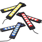 Auto COB 2Pcs 480LM Flexible Car Light DRL LED Strip Daytime Running Driving 6000K