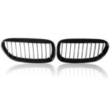 Black Front One Pair E63 E64 Car BMW Grilles M6 Gloss