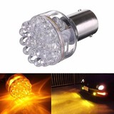 12V 24 LED Turn Signal Light Lamp 1x Bulb Yellow PY21W Amber