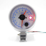 Step Motor Warning Light Tacho Gauge RPM LED Tachometer Shift 3.5 Inch Car