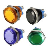 Switch 250VAC 16mm Waterproof Start Brass Horn Button Metal 3A