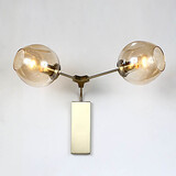 Wall Lights Bar Cafe Hallway Balcony Simple Glass Wall Lamp Gold Kitchen Shed