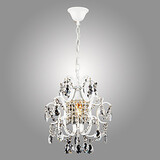 Chandelier Iron Painting Crystal Clear Lighting Lamp Modern