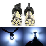 DRL 5W White Daytime Light Bulbs Lamps Canbus NO Error 2Pcs 6000K LED Side T20