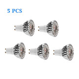5 Pcs Warm White Cool White Gu10 Led Filament Bulbs Ac 220-240 V 3w