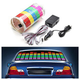 Light Colorful Sound Car Sticker Flash Rhythm Activated LED Sheet 19cm Music