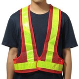 Reflective Vest High Visibility 2Pcs Yellow Gear Warning Safety Orange