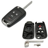 Chevrolet Replacement 4 Button Sonic Flip Folding Remote Key Shell Case FOB