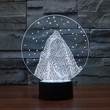 Led Night Light Touch Dimming Novelty Lighting Colorful 100 3d Snow Christmas Light
