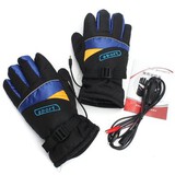 DC 12V Waterproof Motorcycle Heated Gloves Winter Riding Sports Heating Gloves Warming
