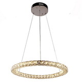 Three 60cm Crystal Pendant Light Side K9 Ceiling Lights Modern