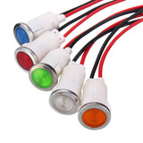 LED Indicator Pilot Dashboard Panel Warning Light 12V Color Dash Lamp 5