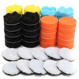 50pcs Buffing Polishing Car Polishing Cleaning Tool Pads Kit 80mm Tool Sponge