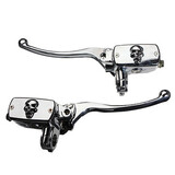 Brake Master Cylinder Clutch Lever Inch Motorcycle Handlebar Skull