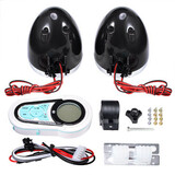 Horn Three Plating inches Motorcycle MP3 Half Speaker with Blue Black Red