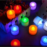 Tea Light Box Party Candle Light Battery Led Holiday Random Color