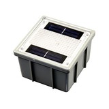 Recessed Outdoor White Pathway Solar Powered Light Garden Brick