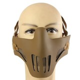 Mesh Tactical Airsoft Mask Half Face War Net Game Protective Metal