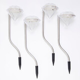 Garden Solar Led 4pcs Diamond Color Changing Lamps