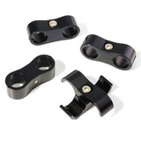 Hose 13mm Braided Clamp Fitting Adapter SS 4pcs Tubing Clip
