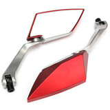 Mirrors Motorcycle Rear View Red 10mm Thread Bike Universal