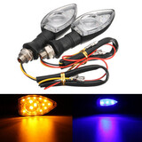 LED Turn Signal Indicator Purple Blinker Running Light Lamp Amber Motorcycle Bike