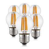 E26/e27 Led Filament Bulbs 6 Pcs Warm White Cob G45 4w Ac 220-240 V