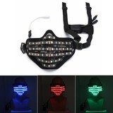Festival LED 7 Colors Wireless Control Halloween Costume Face Mask Party