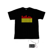 Activated Music Sound T-shirt Vu-spectrum And Visualizer Dancer