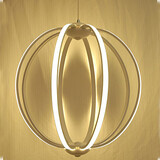 Pendant Design Led Acrylic Modern Line Restaurant Lamps Ceiling