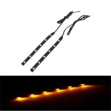 Headlight LED Turn Signal Light Motorcycle Front Fork Indicators Amber Honda Suzuki Pair