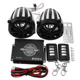 Motorcycle Audio Anti-Theft Alarm 2.5inch MP3 USB 12V Stereo FM Amplifier Speaker