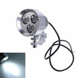 Silver Car LED Spotlight 15W Motorcycle Day 12V