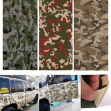 Bubble Vinyl Film Army Air Camo Camouflage Wrap Sticker Desert Free